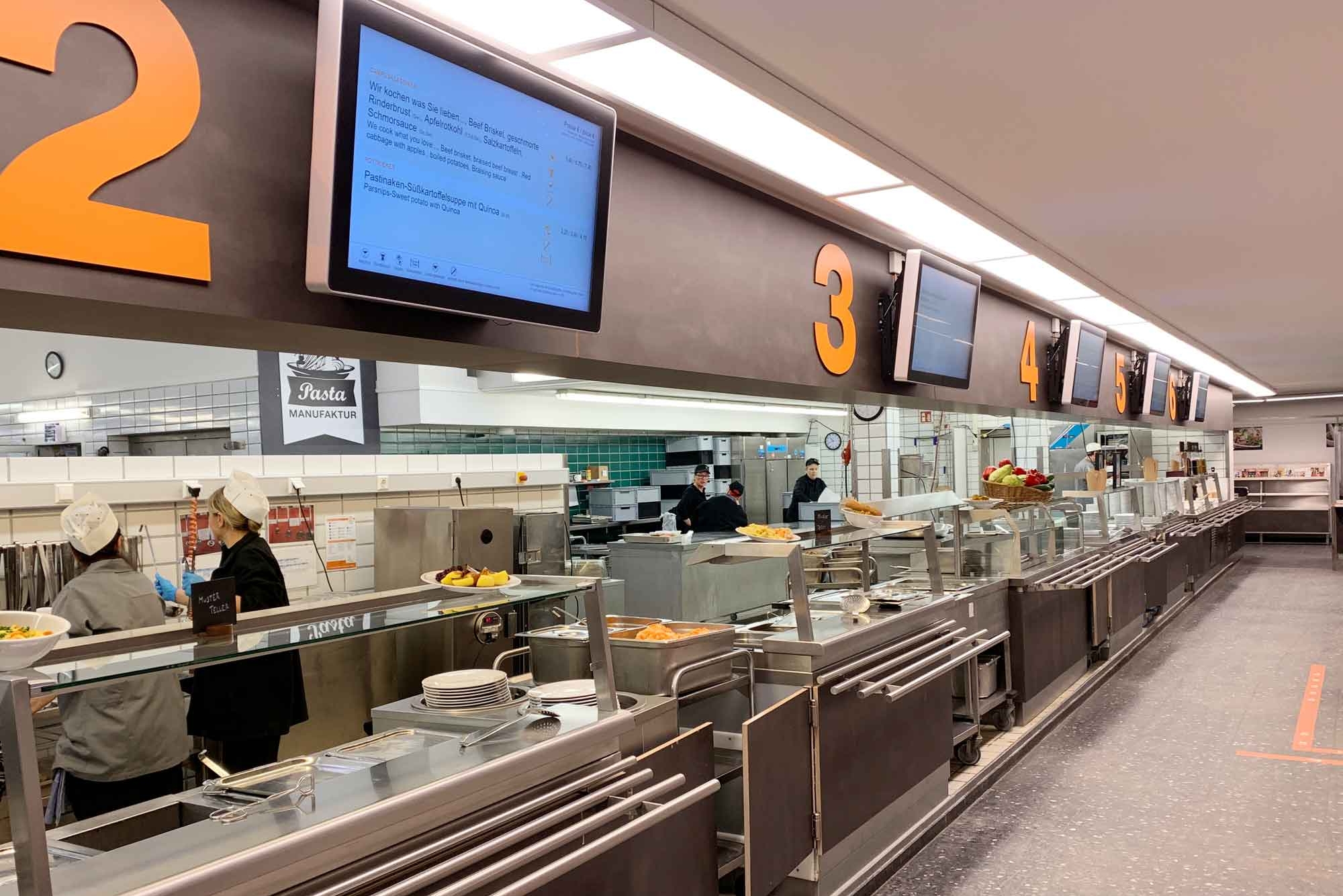 Essensausgabe der Mensa Studierendenhaus