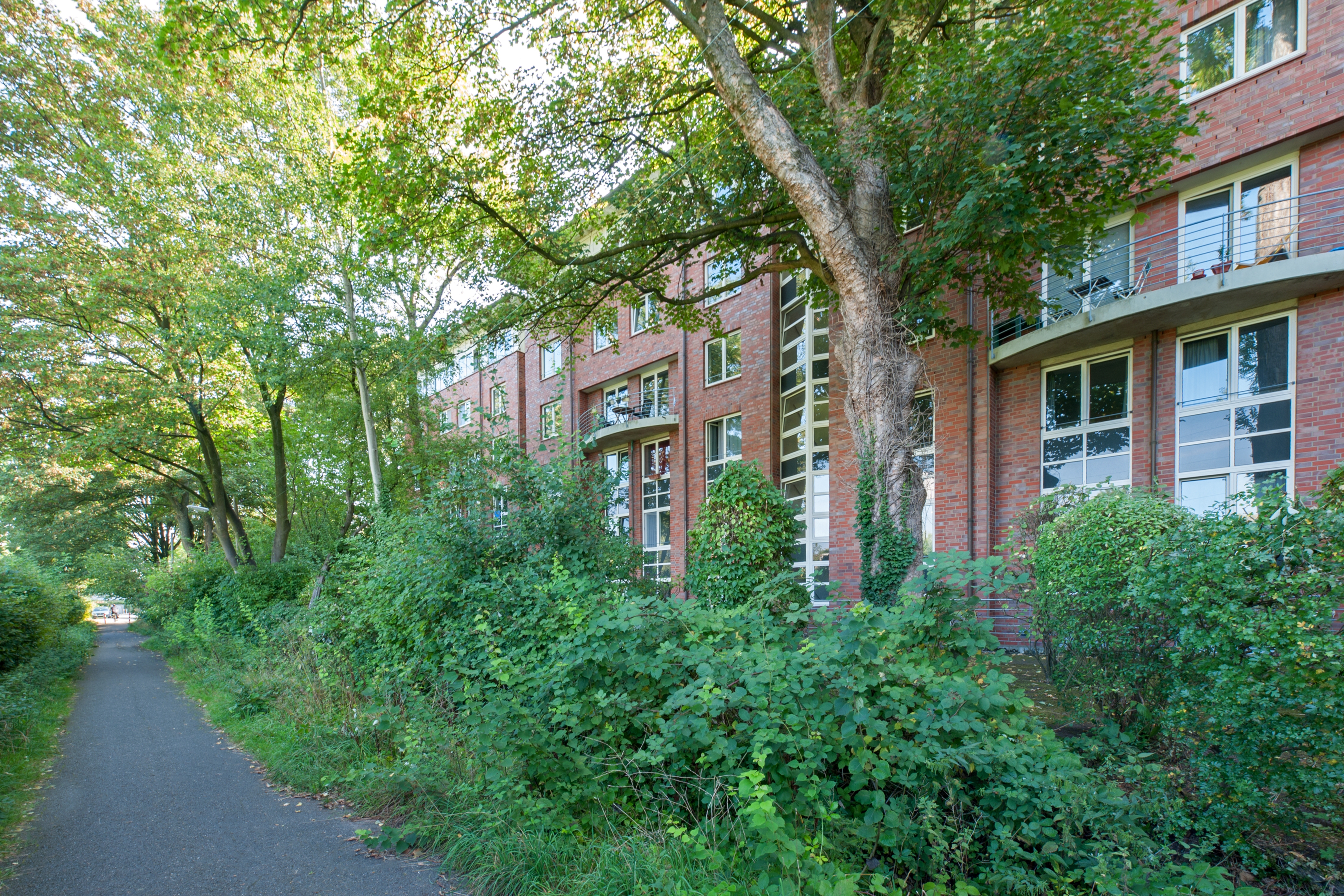 Außenansicht der Wohnanlage Lokstedt