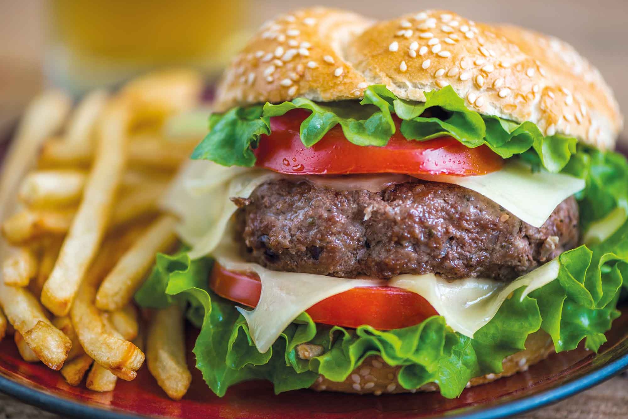 Burger in der Mensa Studierendenhaus