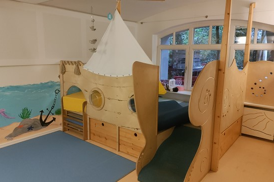 Gruppenraum in der Kita Bornstraße