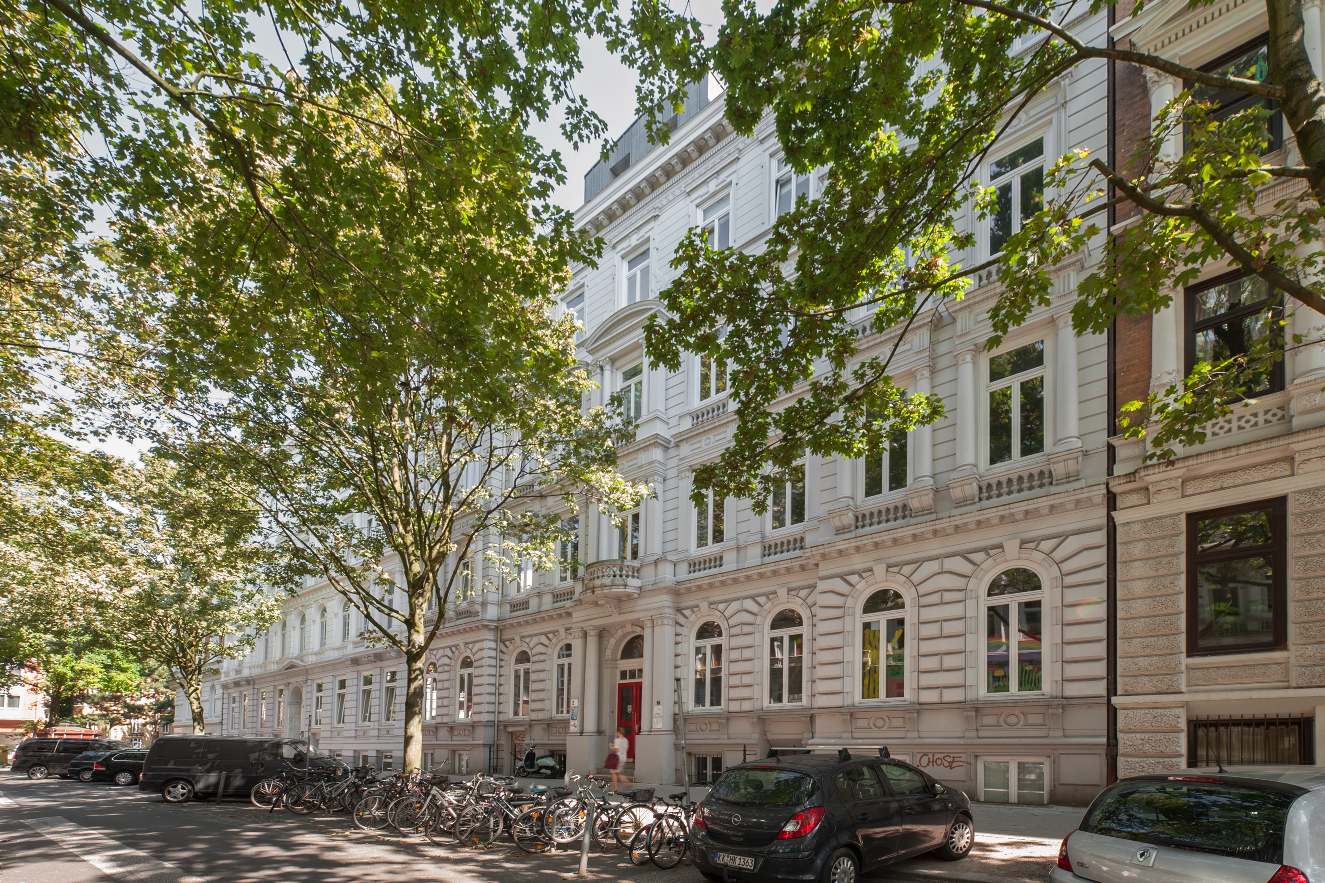 Außenansicht der Wohnanlage Bornstraße