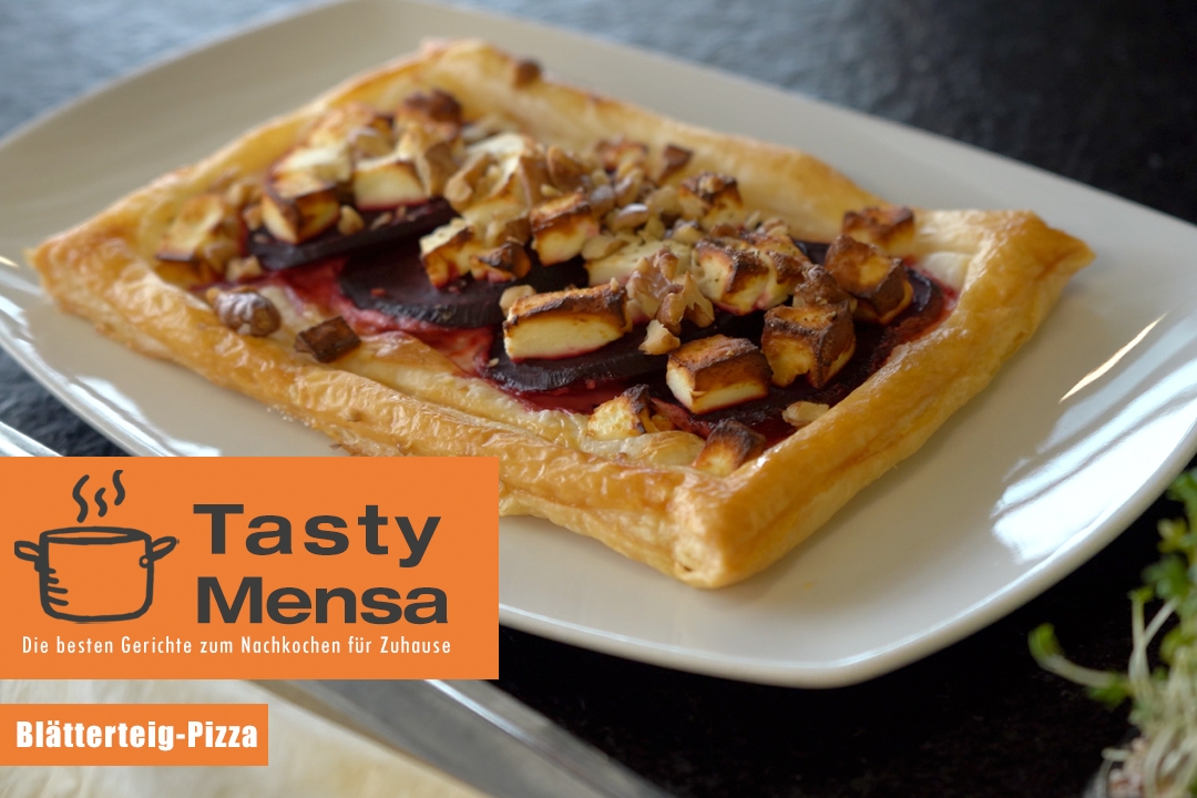 Blätterteig-Pizza mit Feta und Rote Beete Blätterteig-Pizza mit Feta und Rote Beete