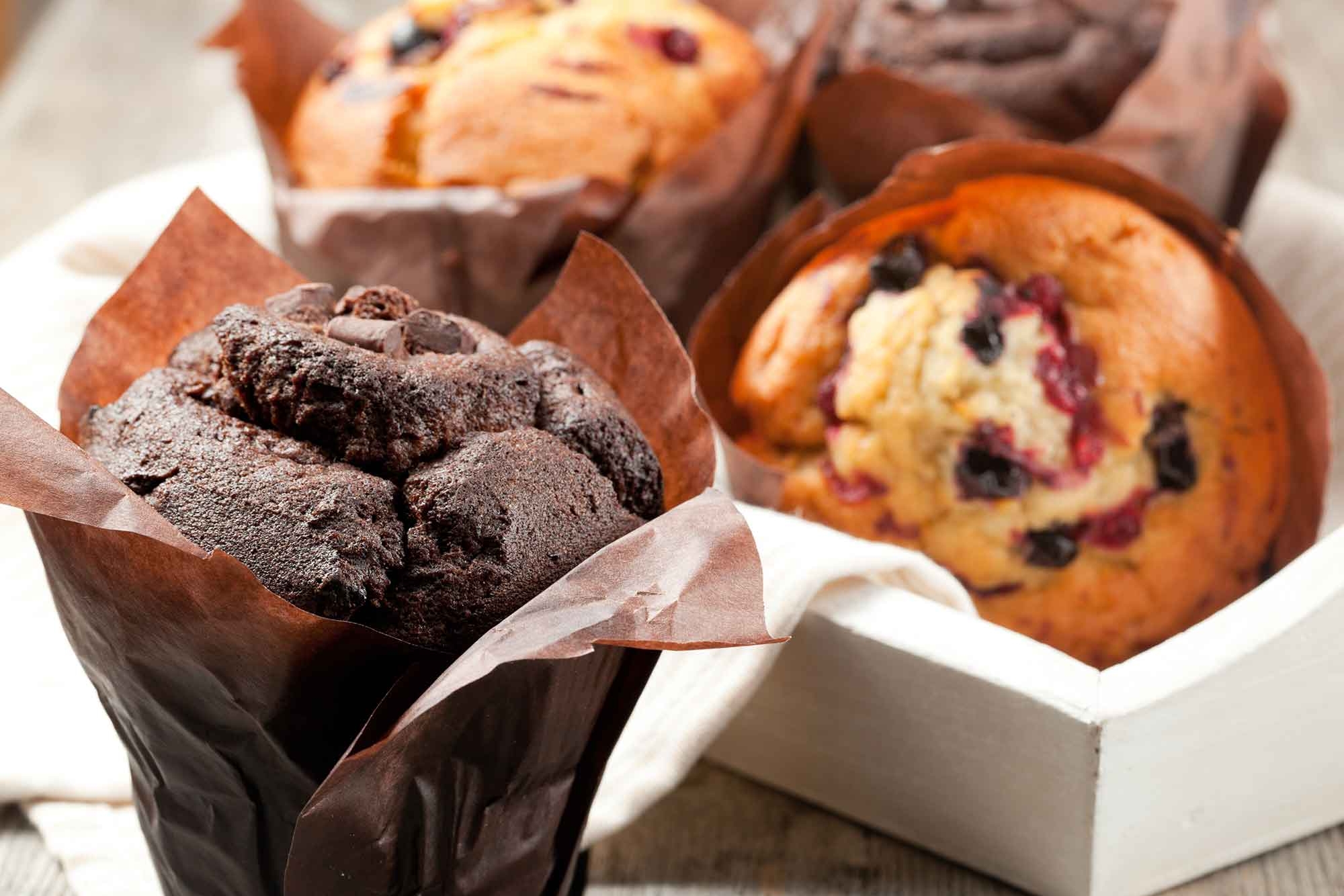 Muffinauswahl in der Mensa Philturm