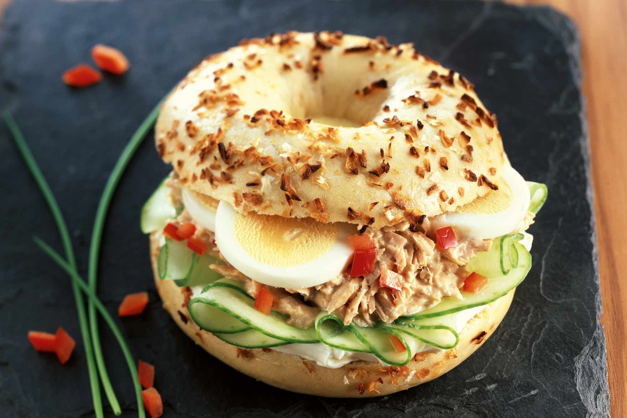 Bagel im Café insgrüne Harburg