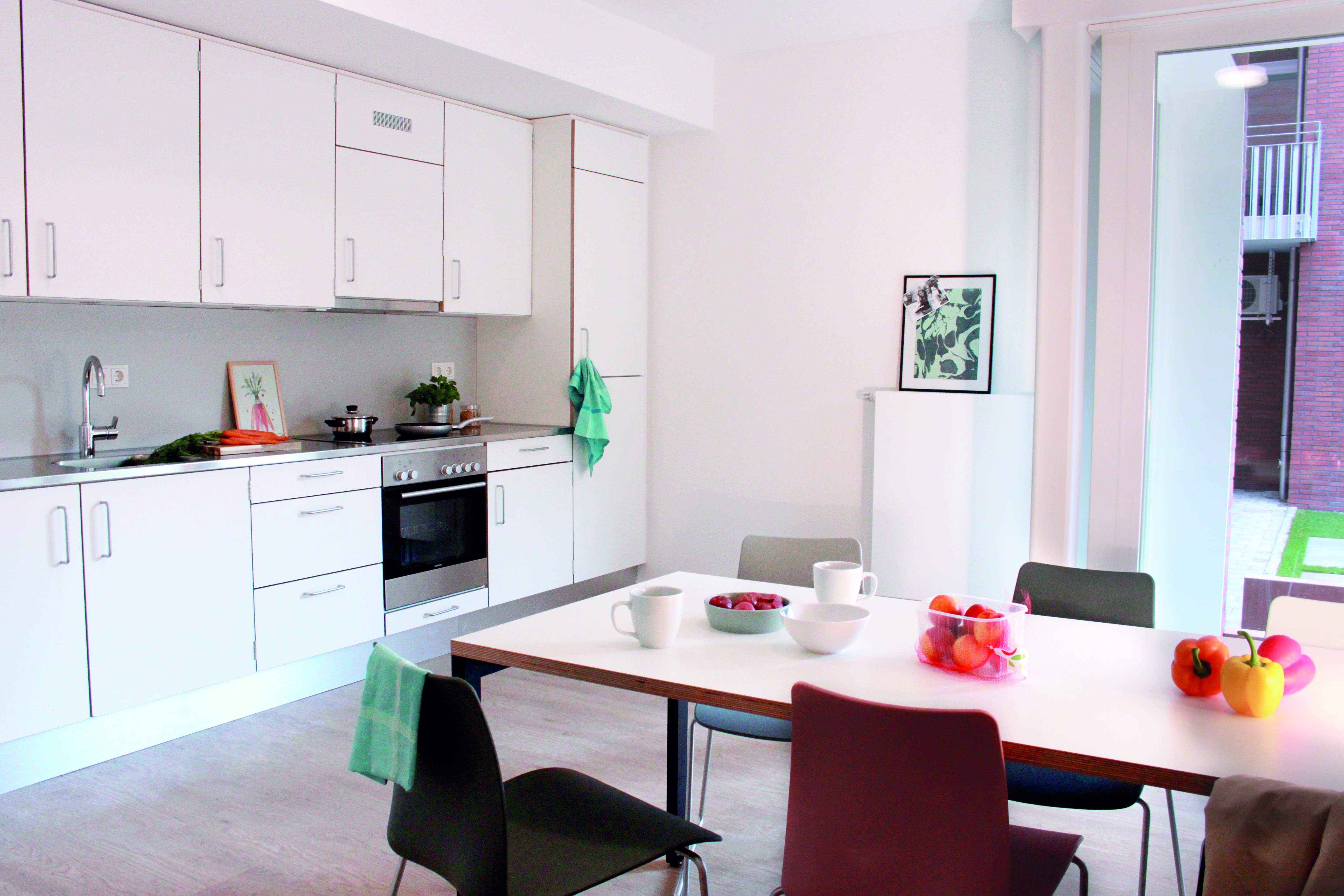 Gemeinschaftsküche in der Wohnanlage Sophie-Schoop-Haus