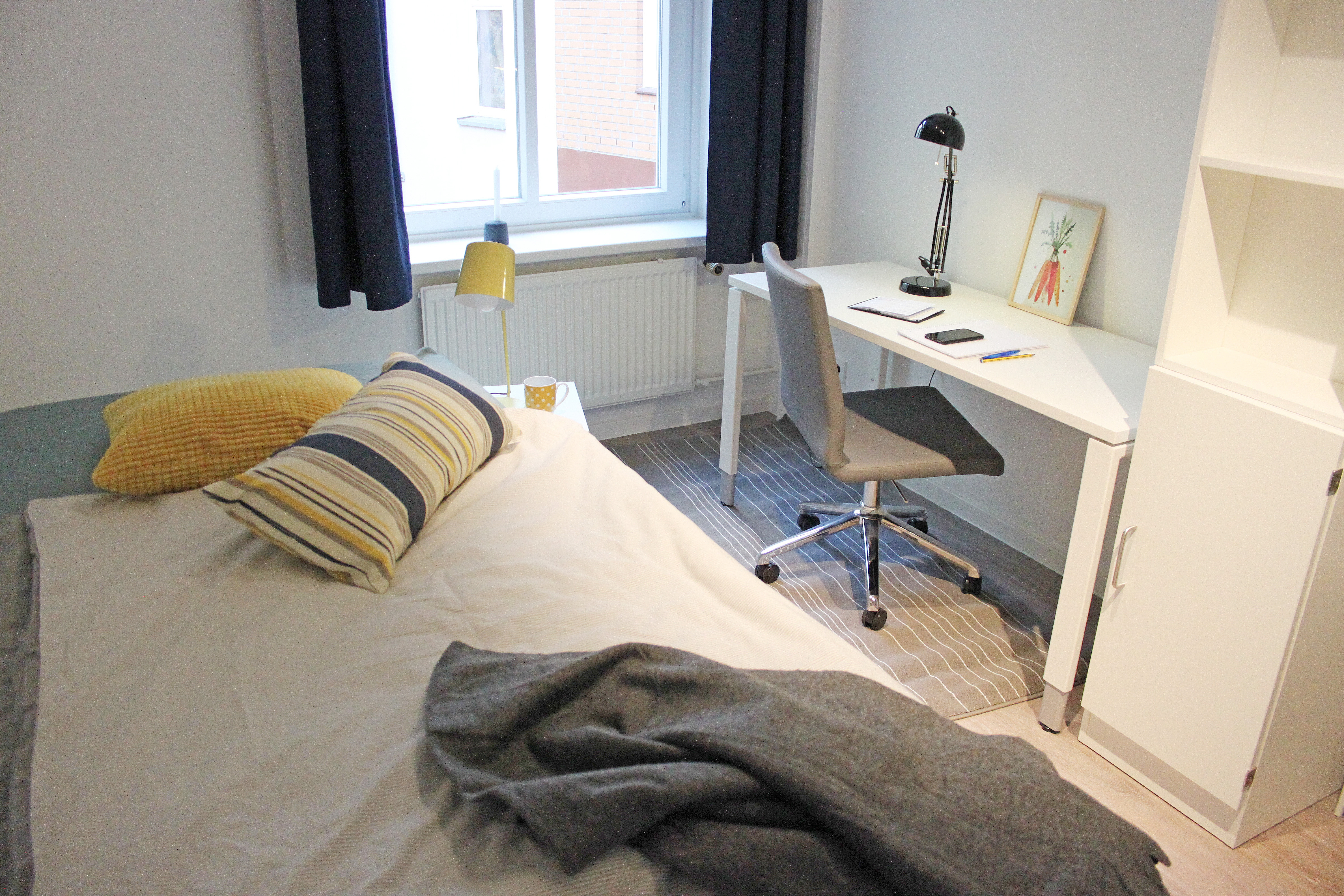 Beispielzimmer in der Wohnanlage Schüttstraße Harburg