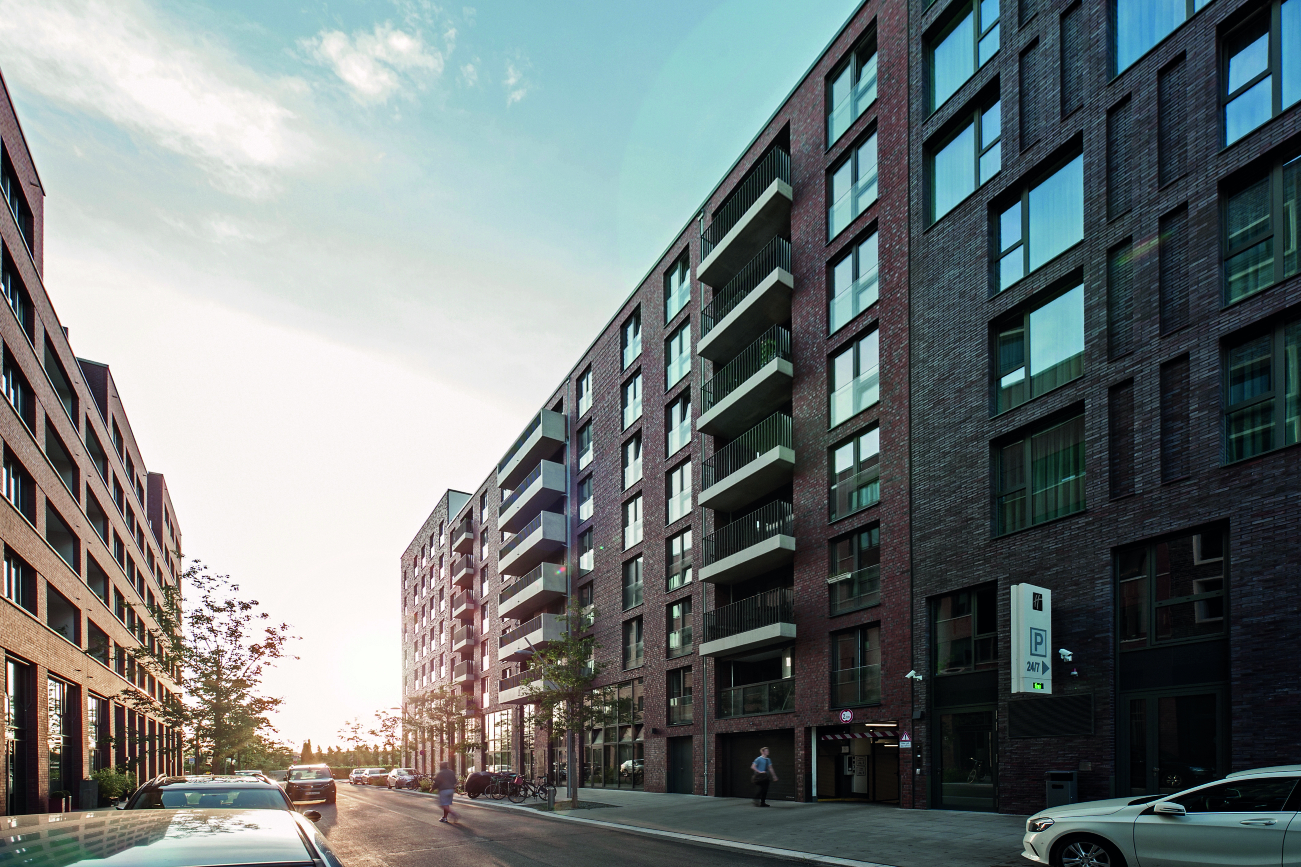 Außenansicht der Wohnanlage Helmut-Schmidt-Studierendenhaus