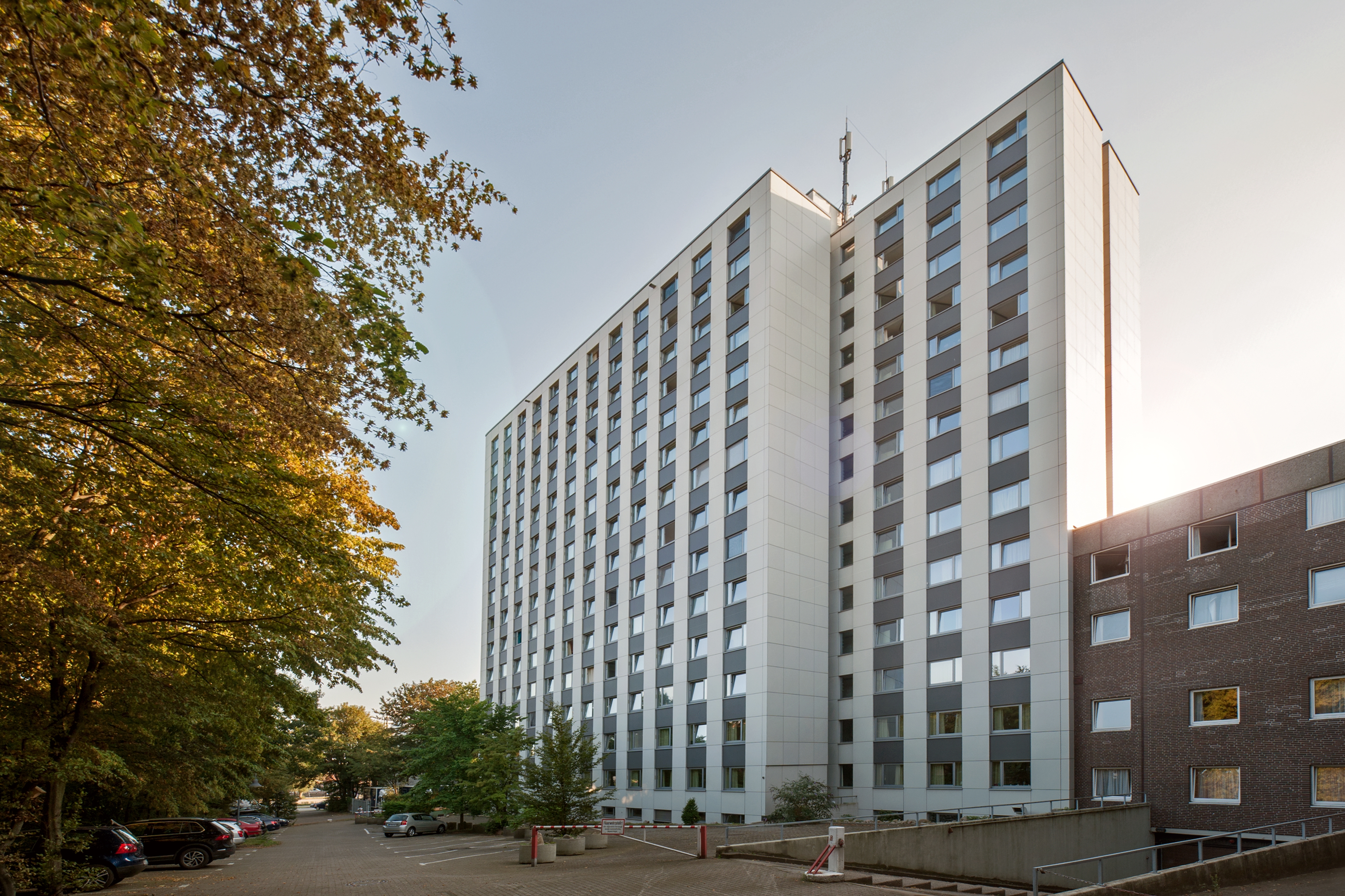 Außenansicht der Wohnanlage Gustav-Radbruch-Haus