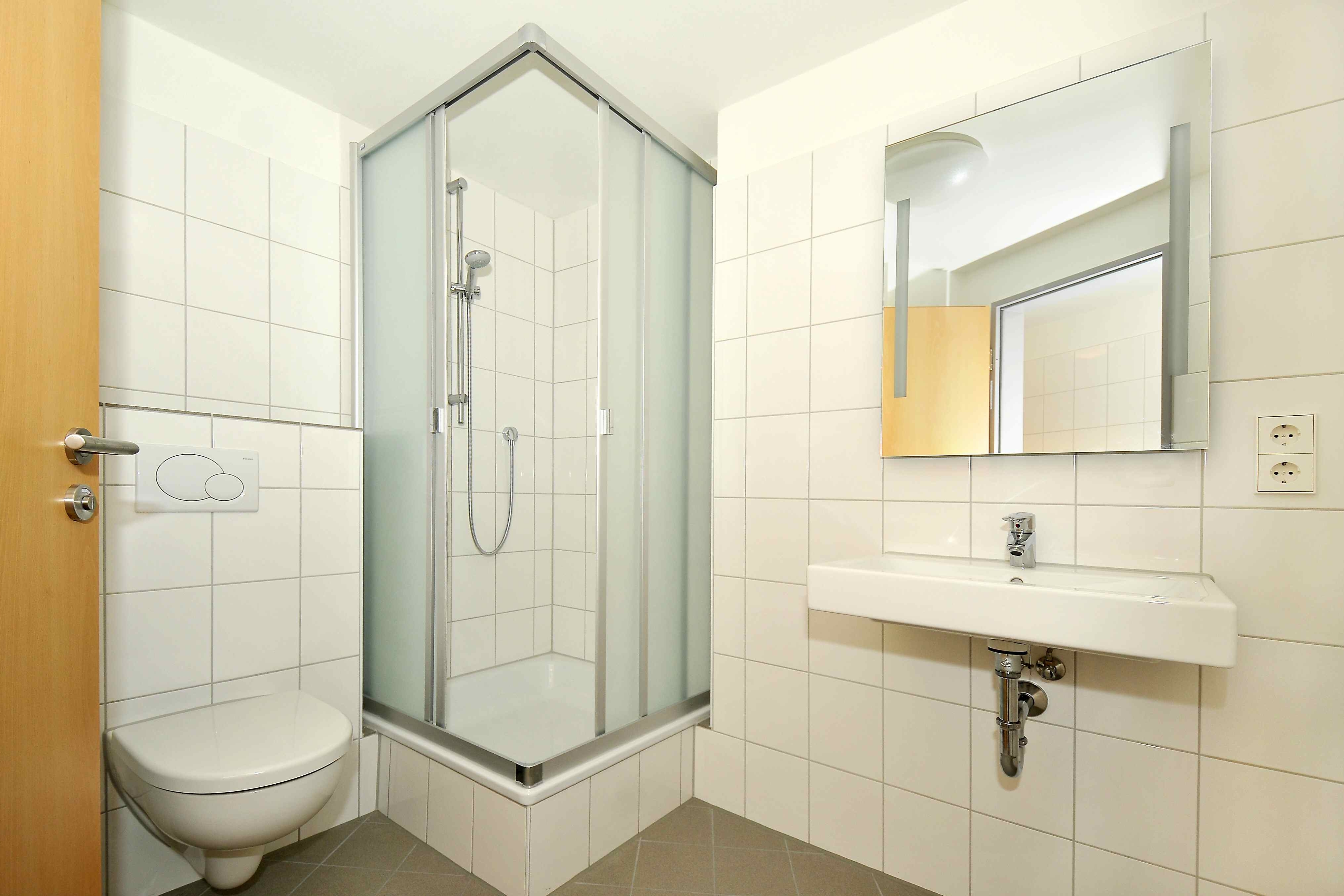 Badezimmer in der Wohnanlage Amalie Dietrich Haus