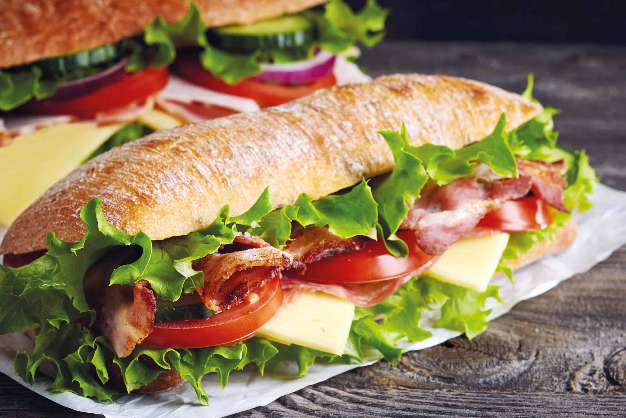 Sandwiches im Café Finkenau