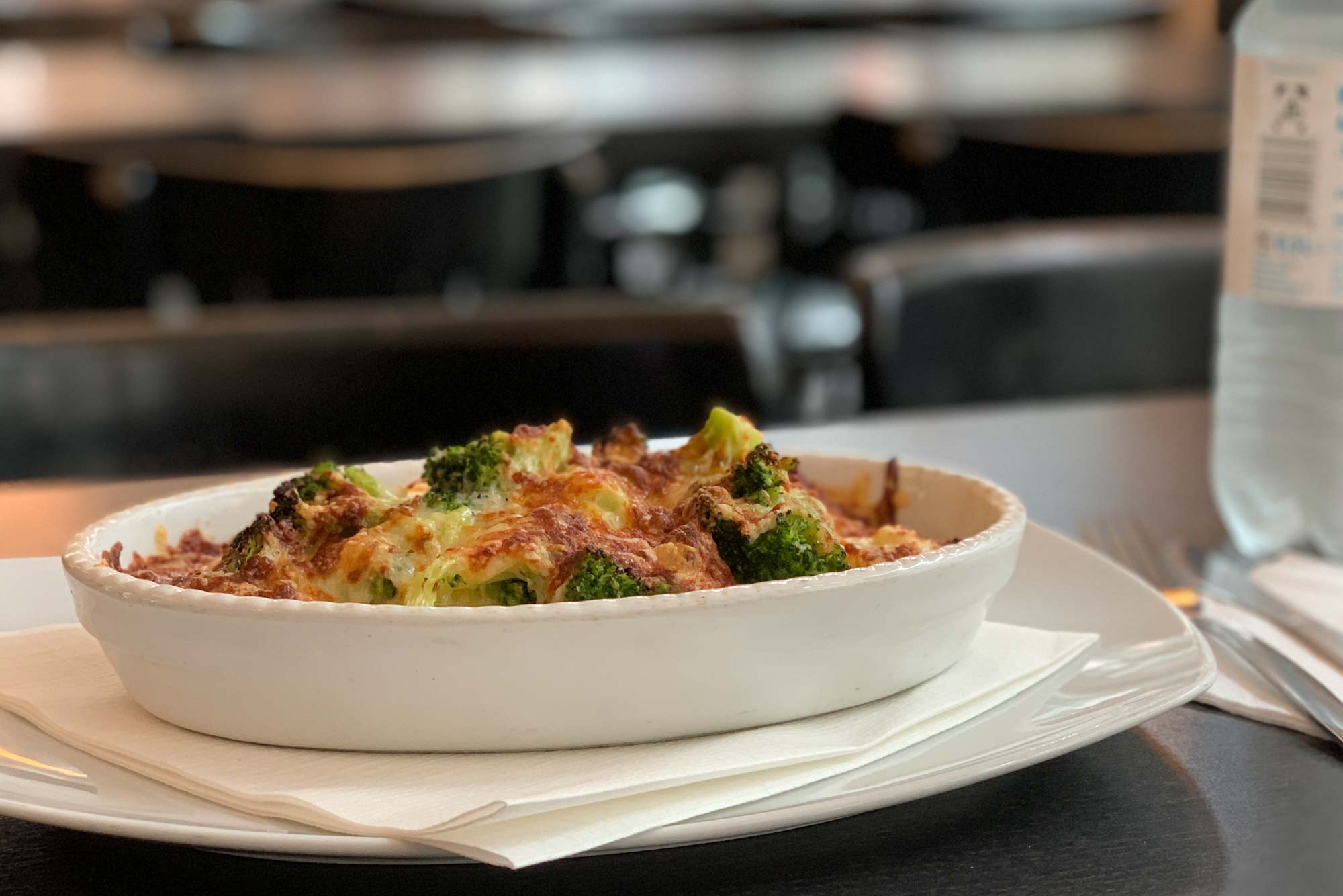 Gemüseauflauf in einer Form