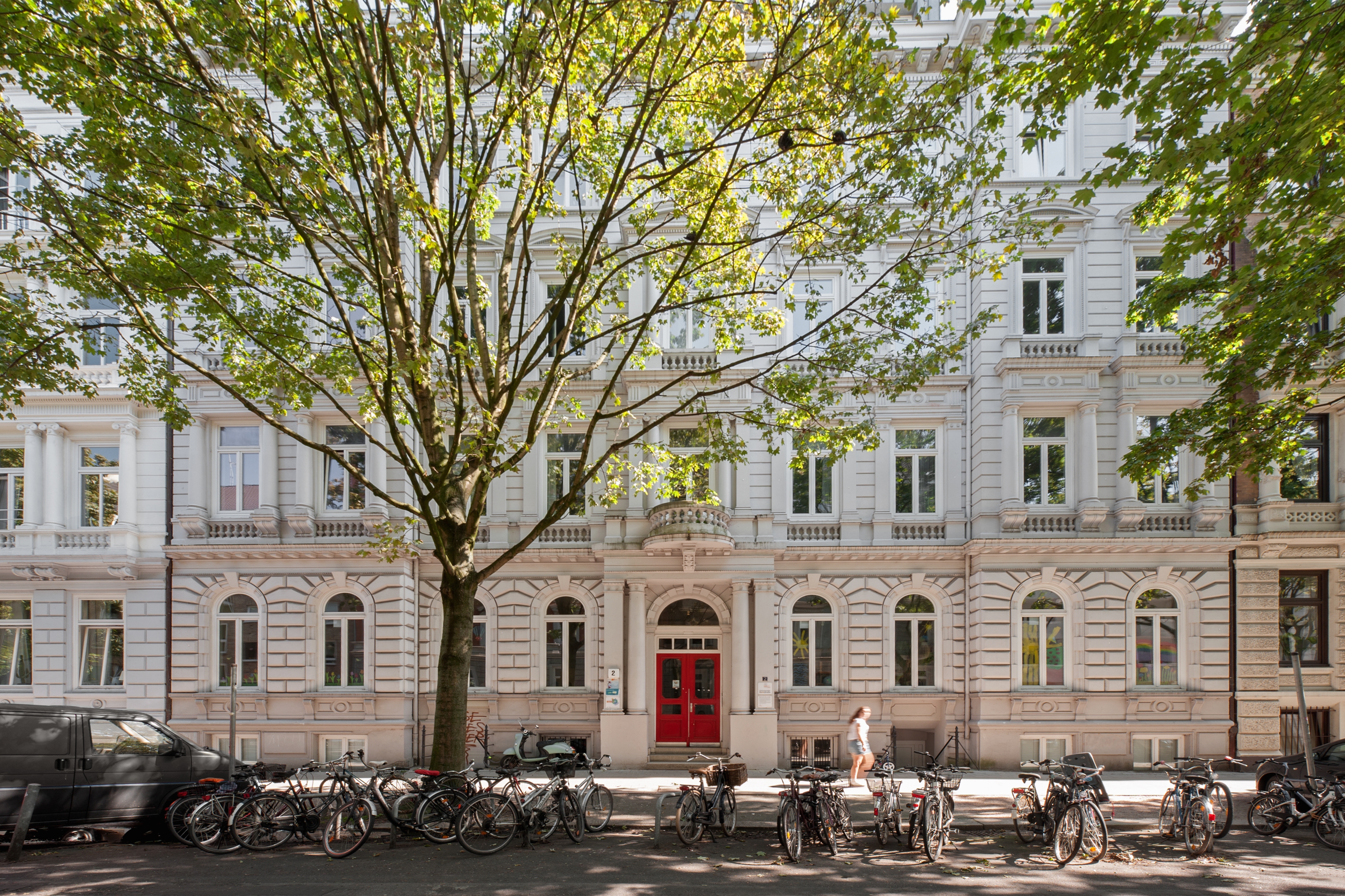 Außenansicht der Wohnanlage Bornstraße